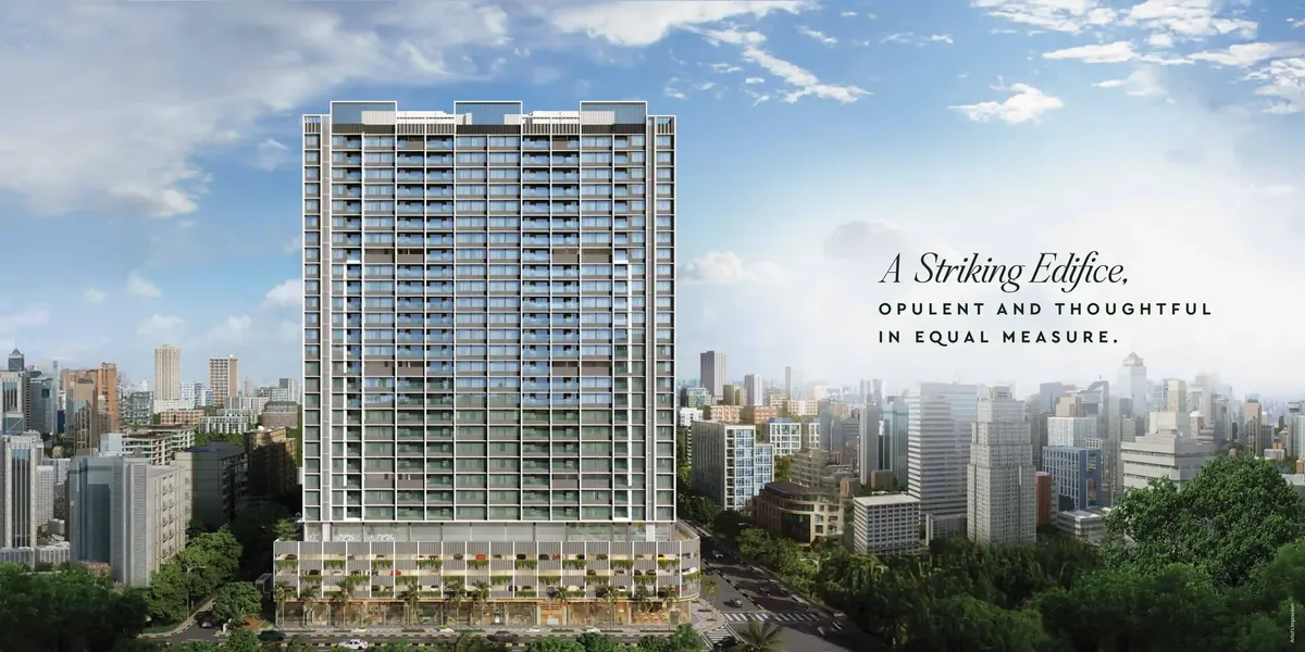 Mangrove Goregaon West building elevation Mangrove Goregaon West building elevation with high rise residences in Bangur Nagar